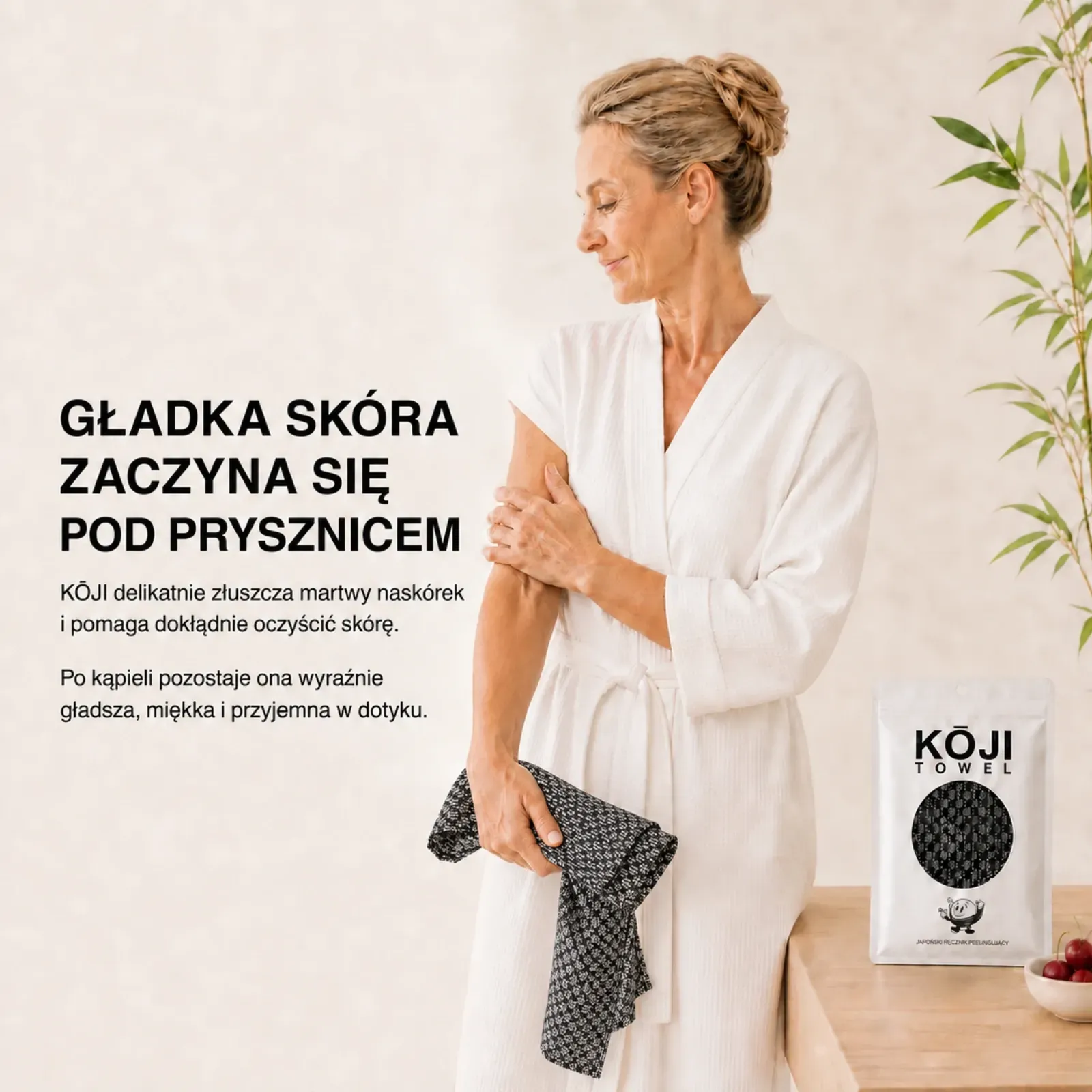 Kōji Towel - japoński ręcznik peelingujący, zdjęcie 3