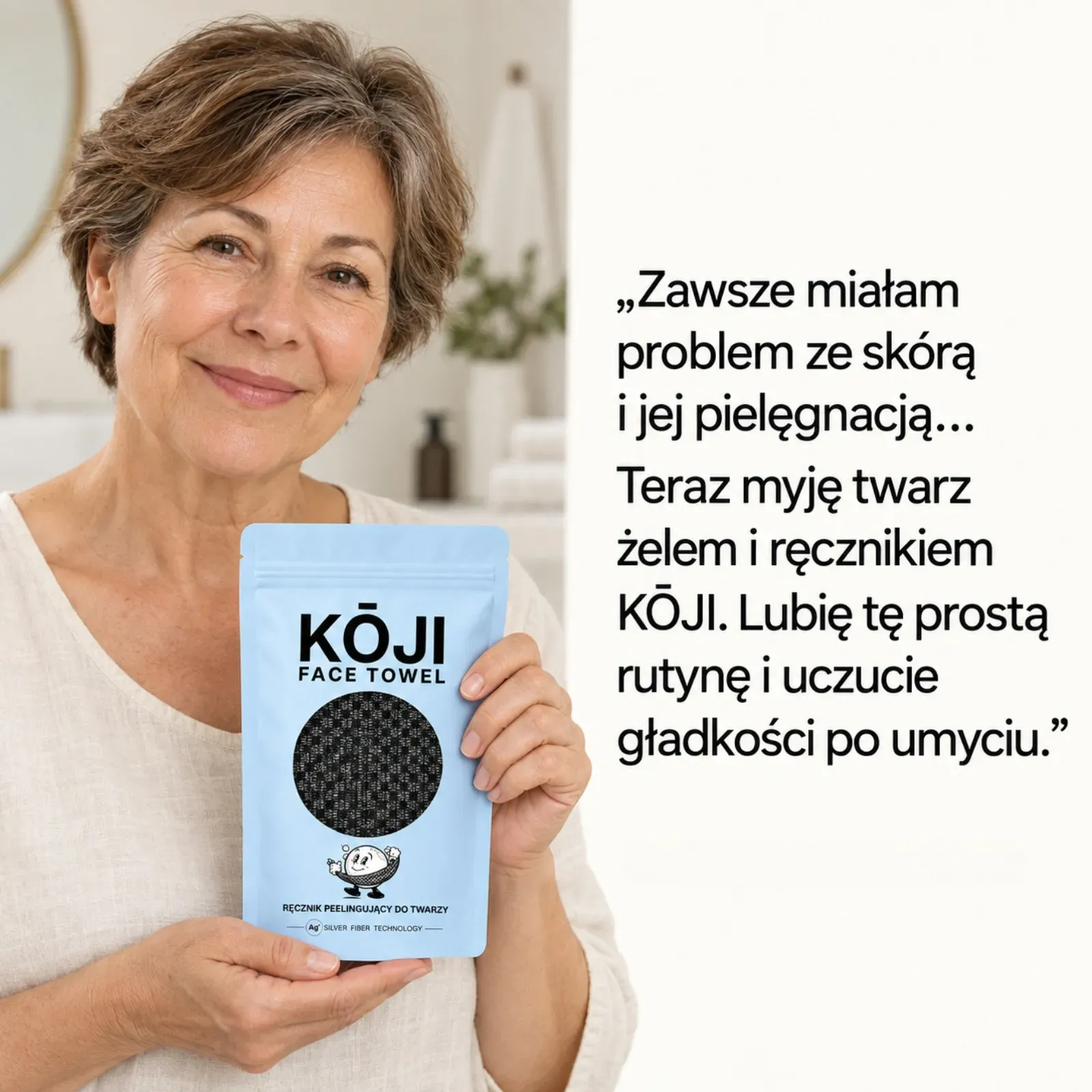 Kōji Face Towel - ręcznik złuszczający do twarzy, zdjęcie 4