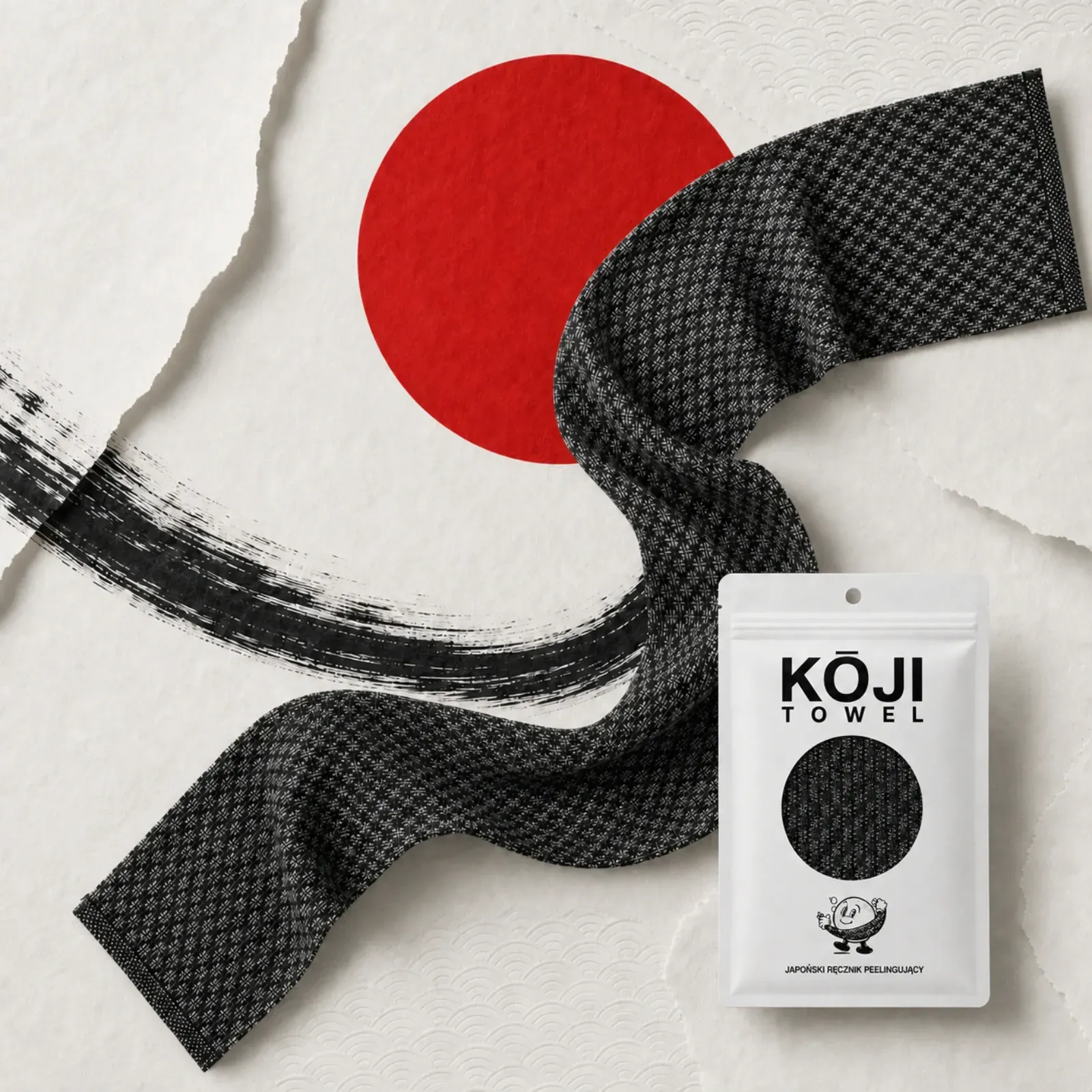 Kōji Towel - japoński ręcznik peelingujący, zdjęcie 2