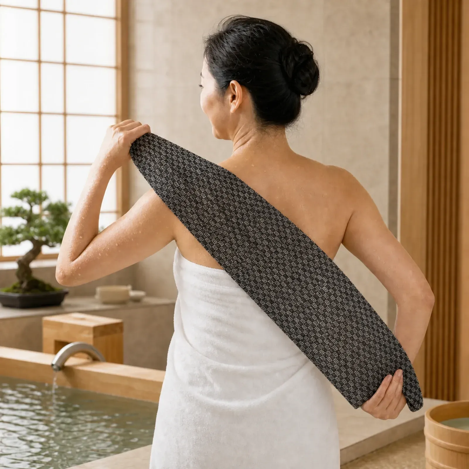 Kōji Towel - japoński ręcznik peelingujący, zdjęcie 4