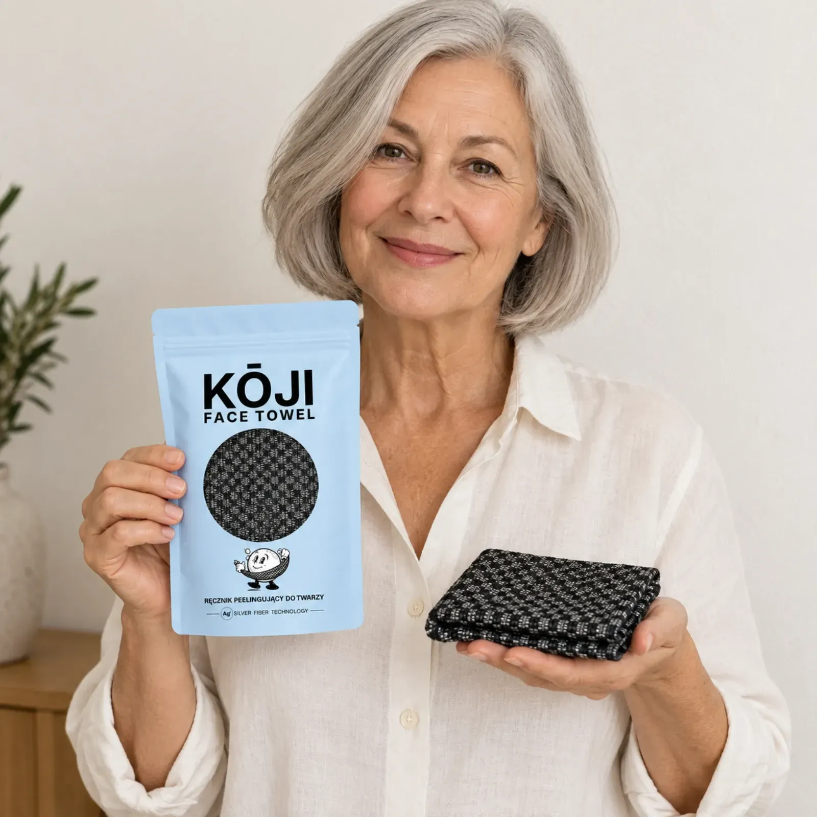 Kōji Face Towel - ręcznik złuszczający do twarzy, zdjęcie 3