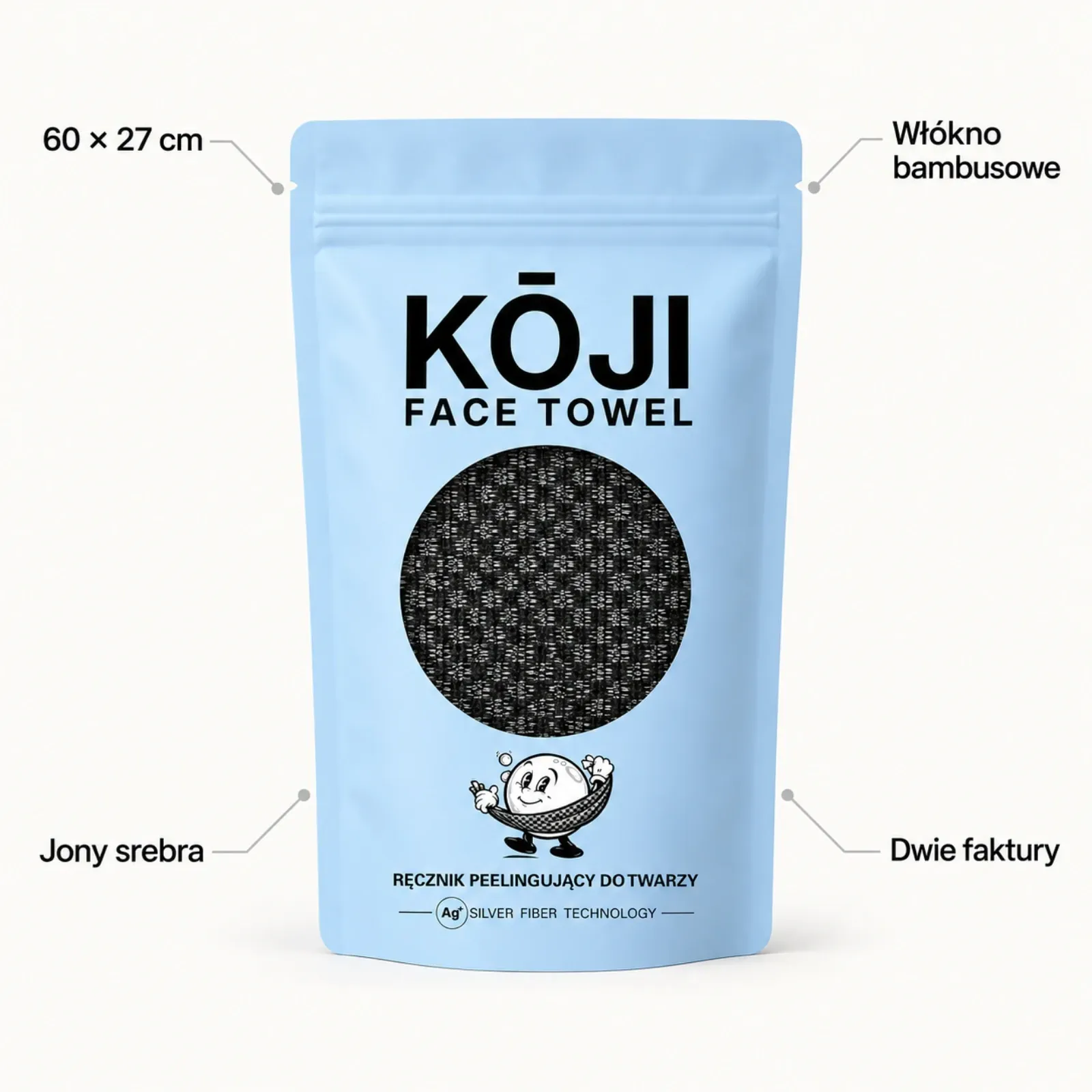 Kōji Face Towel - ręcznik złuszczający do twarzy, zdjęcie 11