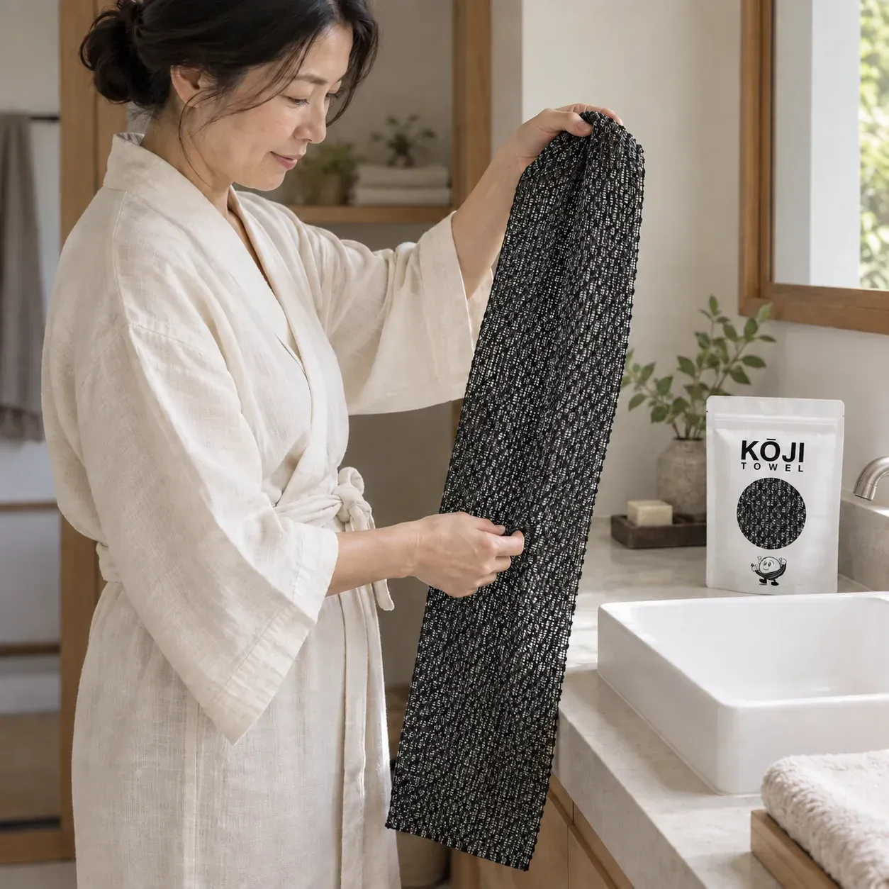 Kōji Towel - japoński ręcznik peelingujący, zdjęcie 10
